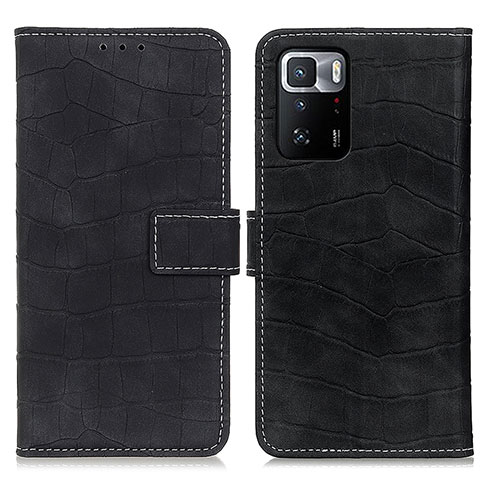 Funda de Cuero Cartera con Soporte Carcasa K07Z para Xiaomi Poco X3 GT 5G Negro