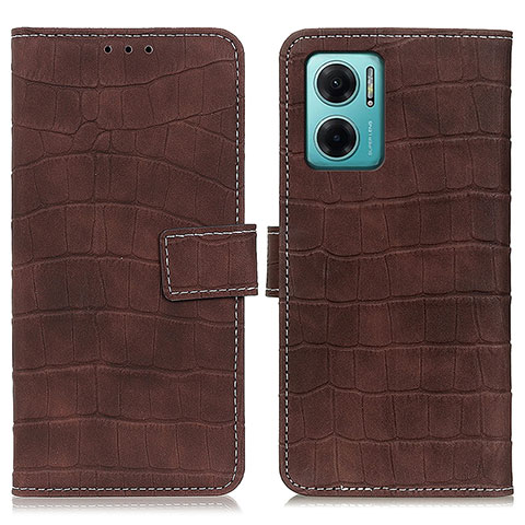 Funda de Cuero Cartera con Soporte Carcasa K07Z para Xiaomi Redmi 10 Prime Plus 5G Marron