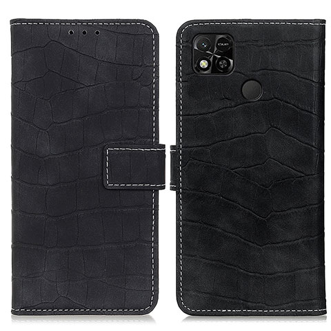 Funda de Cuero Cartera con Soporte Carcasa K07Z para Xiaomi Redmi 9C NFC Negro