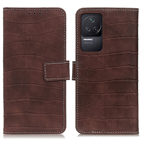 Funda de Cuero Cartera con Soporte Carcasa K07Z para Xiaomi Redmi K50 5G Marron