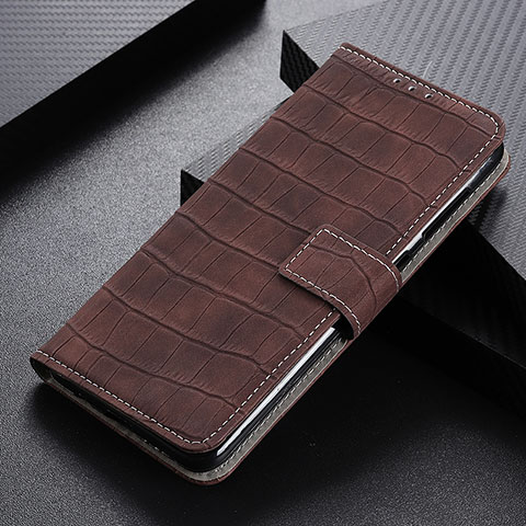 Funda de Cuero Cartera con Soporte Carcasa K07Z para Xiaomi Redmi Note 10 4G Marron