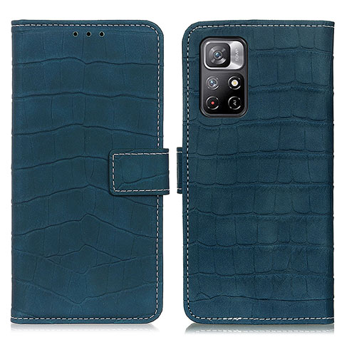 Funda de Cuero Cartera con Soporte Carcasa K07Z para Xiaomi Redmi Note 11 5G Verde