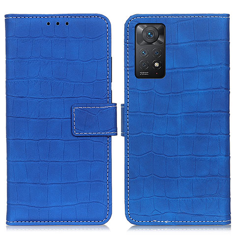 Funda de Cuero Cartera con Soporte Carcasa K07Z para Xiaomi Redmi Note 11 Pro 5G Azul