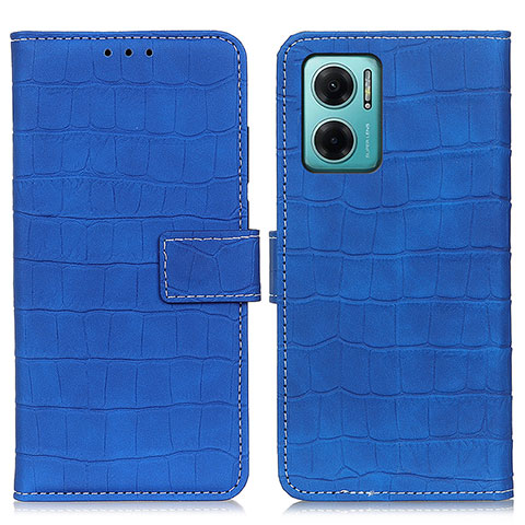 Funda de Cuero Cartera con Soporte Carcasa K07Z para Xiaomi Redmi Note 11E 5G Azul