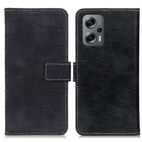 Funda de Cuero Cartera con Soporte Carcasa K07Z para Xiaomi Redmi Note 11T Pro+ Plus 5G Negro