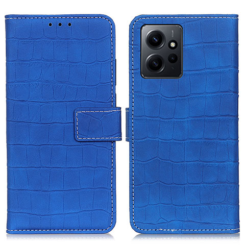 Funda de Cuero Cartera con Soporte Carcasa K07Z para Xiaomi Redmi Note 12 4G Azul