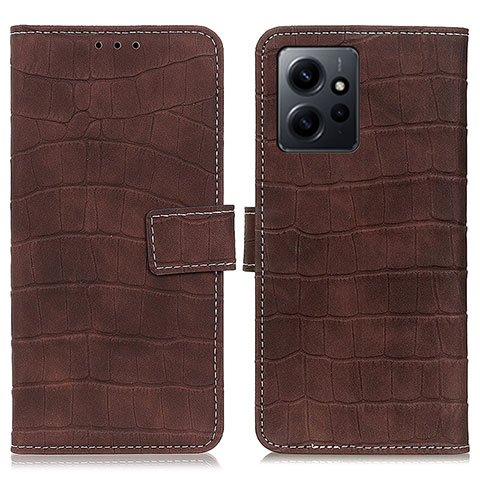 Funda de Cuero Cartera con Soporte Carcasa K07Z para Xiaomi Redmi Note 12 4G Marron