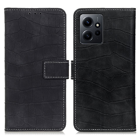 Funda de Cuero Cartera con Soporte Carcasa K07Z para Xiaomi Redmi Note 12 4G Negro