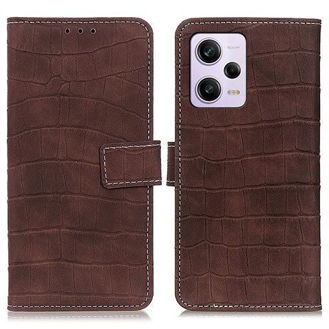 Funda de Cuero Cartera con Soporte Carcasa K07Z para Xiaomi Redmi Note 12 Explorer Marron