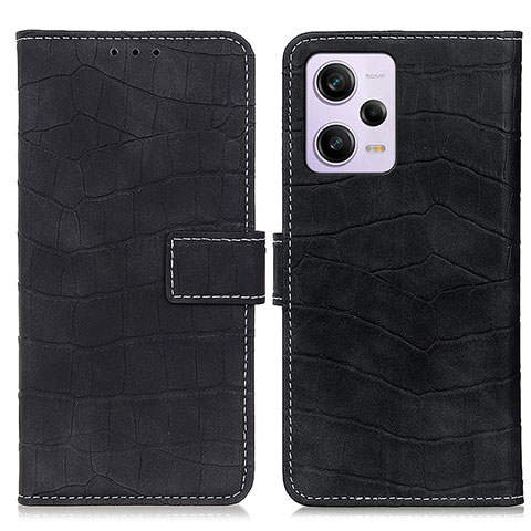 Funda de Cuero Cartera con Soporte Carcasa K07Z para Xiaomi Redmi Note 12 Explorer Negro