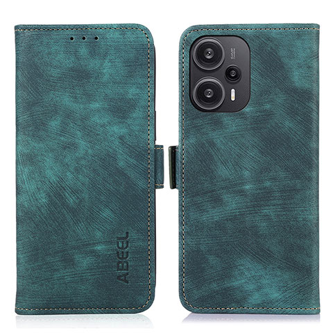 Funda de Cuero Cartera con Soporte Carcasa K07Z para Xiaomi Redmi Note 12 Turbo 5G Verde