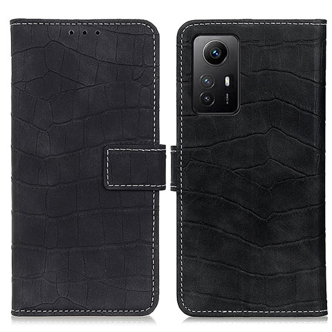 Funda de Cuero Cartera con Soporte Carcasa K07Z para Xiaomi Redmi Note 12S Negro