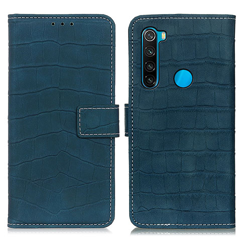 Funda de Cuero Cartera con Soporte Carcasa K07Z para Xiaomi Redmi Note 8 (2021) Verde