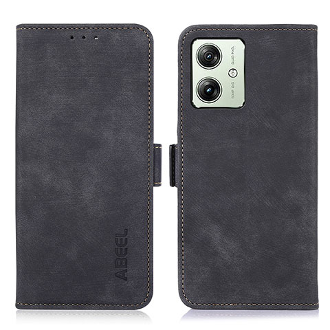 Funda de Cuero Cartera con Soporte Carcasa K08Z para Motorola Moto G54 5G Negro