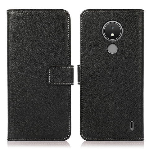 Funda de Cuero Cartera con Soporte Carcasa K08Z para Nokia C21 Negro