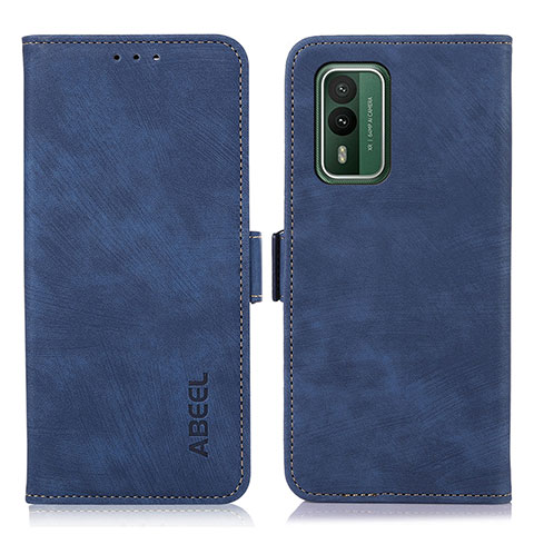 Funda de Cuero Cartera con Soporte Carcasa K08Z para Nokia XR21 Azul