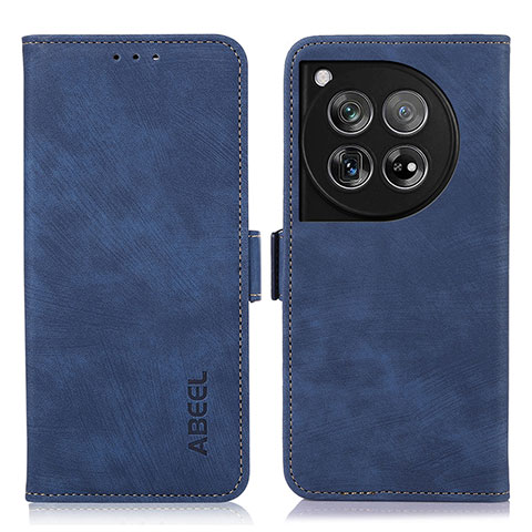 Funda de Cuero Cartera con Soporte Carcasa K08Z para OnePlus 12 5G Azul