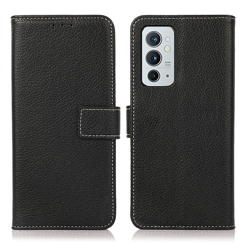 Funda de Cuero Cartera con Soporte Carcasa K08Z para OnePlus 9RT 5G Negro