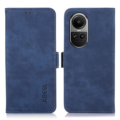 Funda de Cuero Cartera con Soporte Carcasa K08Z para Oppo Reno10 5G Azul