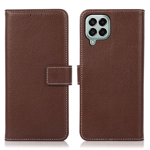 Funda de Cuero Cartera con Soporte Carcasa K08Z para Samsung Galaxy M33 5G Marron