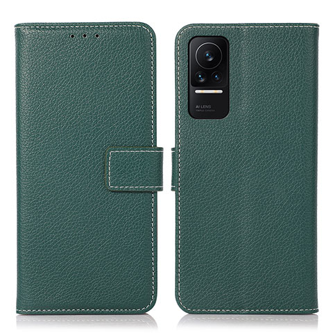 Funda de Cuero Cartera con Soporte Carcasa K08Z para Xiaomi Civi 1S 5G Verde