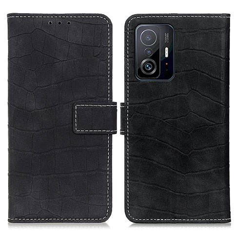 Funda de Cuero Cartera con Soporte Carcasa K08Z para Xiaomi Mi 11T 5G Negro