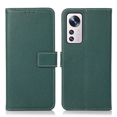 Funda de Cuero Cartera con Soporte Carcasa K08Z para Xiaomi Mi 12 Pro 5G Verde