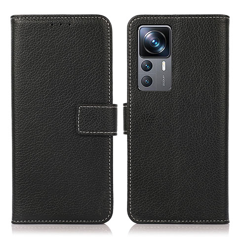 Funda de Cuero Cartera con Soporte Carcasa K08Z para Xiaomi Mi 12T 5G Negro