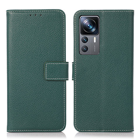 Funda de Cuero Cartera con Soporte Carcasa K08Z para Xiaomi Mi 12T 5G Verde