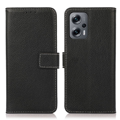 Funda de Cuero Cartera con Soporte Carcasa K08Z para Xiaomi Poco X4 GT 5G Negro