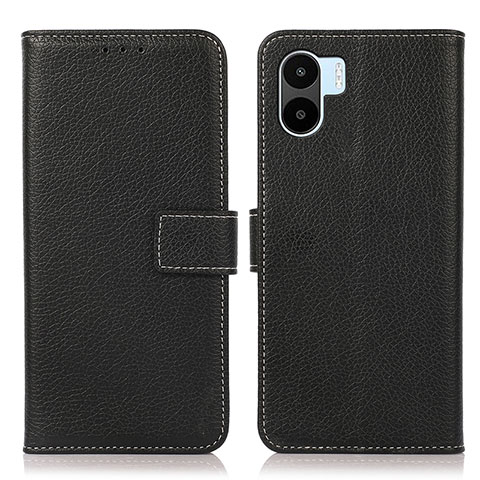 Funda de Cuero Cartera con Soporte Carcasa K08Z para Xiaomi Redmi A2 Negro