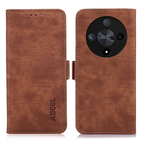 Funda de Cuero Cartera con Soporte Carcasa K09Z para Huawei Honor Magic6 Lite 5G Marron