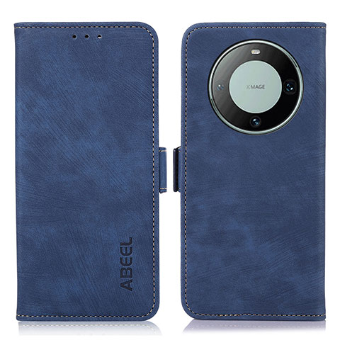 Funda de Cuero Cartera con Soporte Carcasa K09Z para Huawei Mate 60 Azul