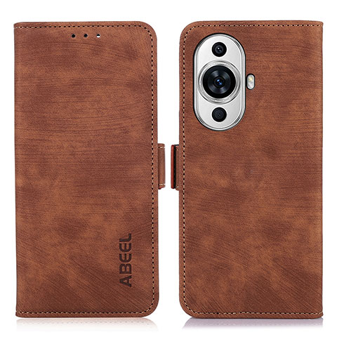 Funda de Cuero Cartera con Soporte Carcasa K09Z para Huawei Nova 11 Ultra Marron