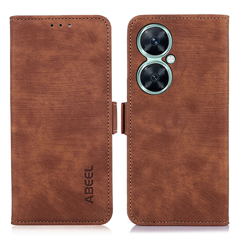 Funda de Cuero Cartera con Soporte Carcasa K09Z para Huawei Nova 11i Marron