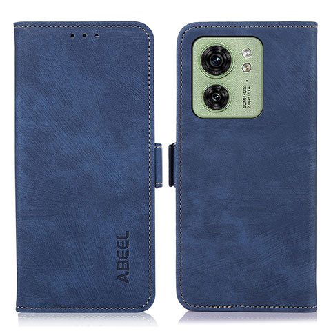 Funda de Cuero Cartera con Soporte Carcasa K09Z para Motorola Moto Edge (2023) 5G Azul