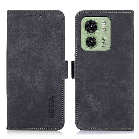 Funda de Cuero Cartera con Soporte Carcasa K09Z para Motorola Moto Edge (2023) 5G Negro