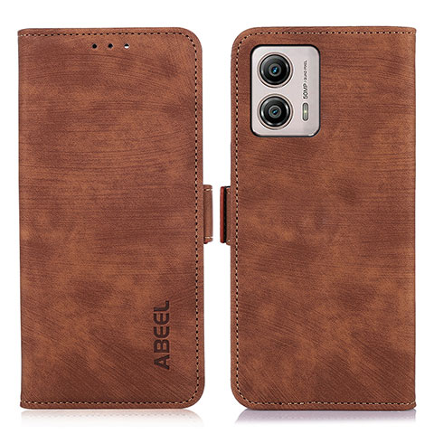 Funda de Cuero Cartera con Soporte Carcasa K09Z para Motorola Moto G53j 5G Marron