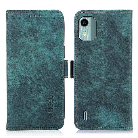 Funda de Cuero Cartera con Soporte Carcasa K09Z para Nokia C12 Plus Verde