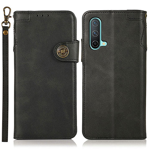 Funda de Cuero Cartera con Soporte Carcasa K09Z para OnePlus Nord CE 5G Negro