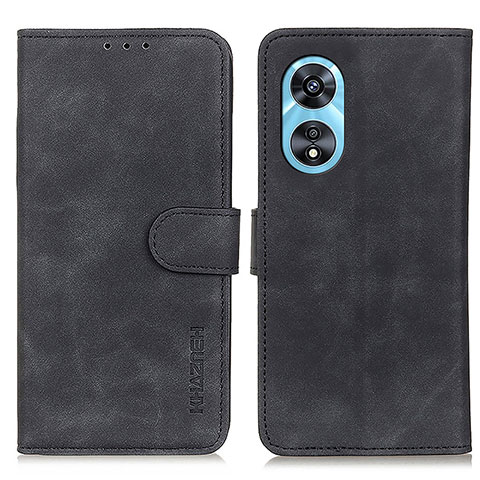 Funda de Cuero Cartera con Soporte Carcasa K09Z para Oppo A1 5G Negro