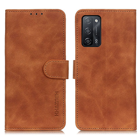 Funda de Cuero Cartera con Soporte Carcasa K09Z para Oppo A53s 5G Marron