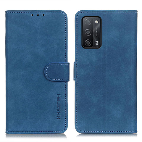 Funda de Cuero Cartera con Soporte Carcasa K09Z para Oppo A55 5G Azul