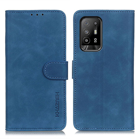 Funda de Cuero Cartera con Soporte Carcasa K09Z para Oppo A94 5G Azul