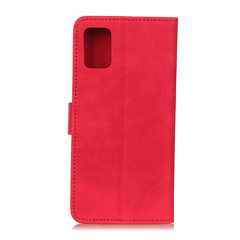 Funda de Cuero Cartera con Soporte Carcasa K09Z para Oppo Find X3 Pro 5G Rojo