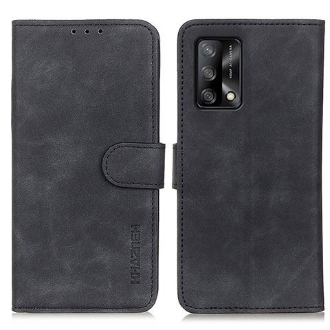 Funda de Cuero Cartera con Soporte Carcasa K09Z para Oppo Reno6 Lite Negro