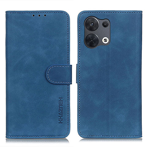 Funda de Cuero Cartera con Soporte Carcasa K09Z para Oppo Reno8 Pro+ Plus 5G Azul