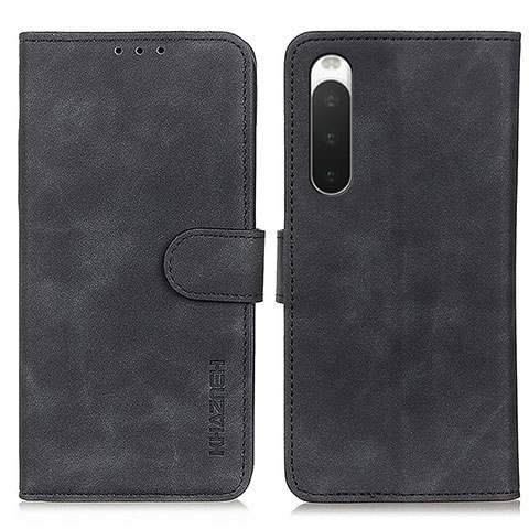 Funda de Cuero Cartera con Soporte Carcasa K09Z para Sony Xperia 10 IV Negro