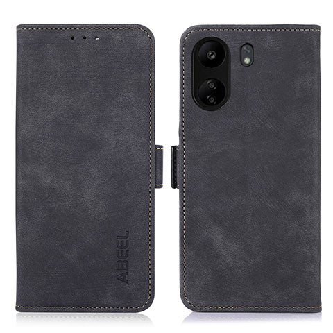 Funda de Cuero Cartera con Soporte Carcasa K09Z para Xiaomi Poco C65 Negro