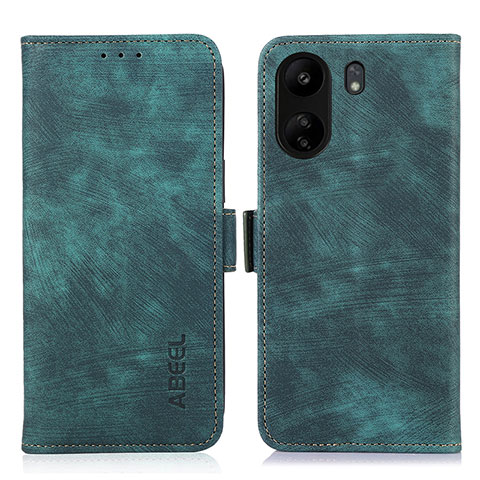 Funda de Cuero Cartera con Soporte Carcasa K09Z para Xiaomi Poco C65 Verde